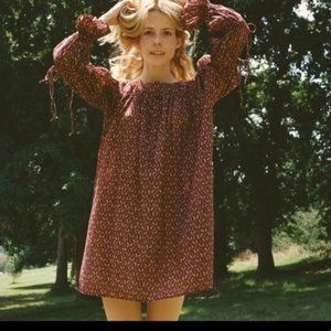 Doen Buttercup Mini Dress in Wine